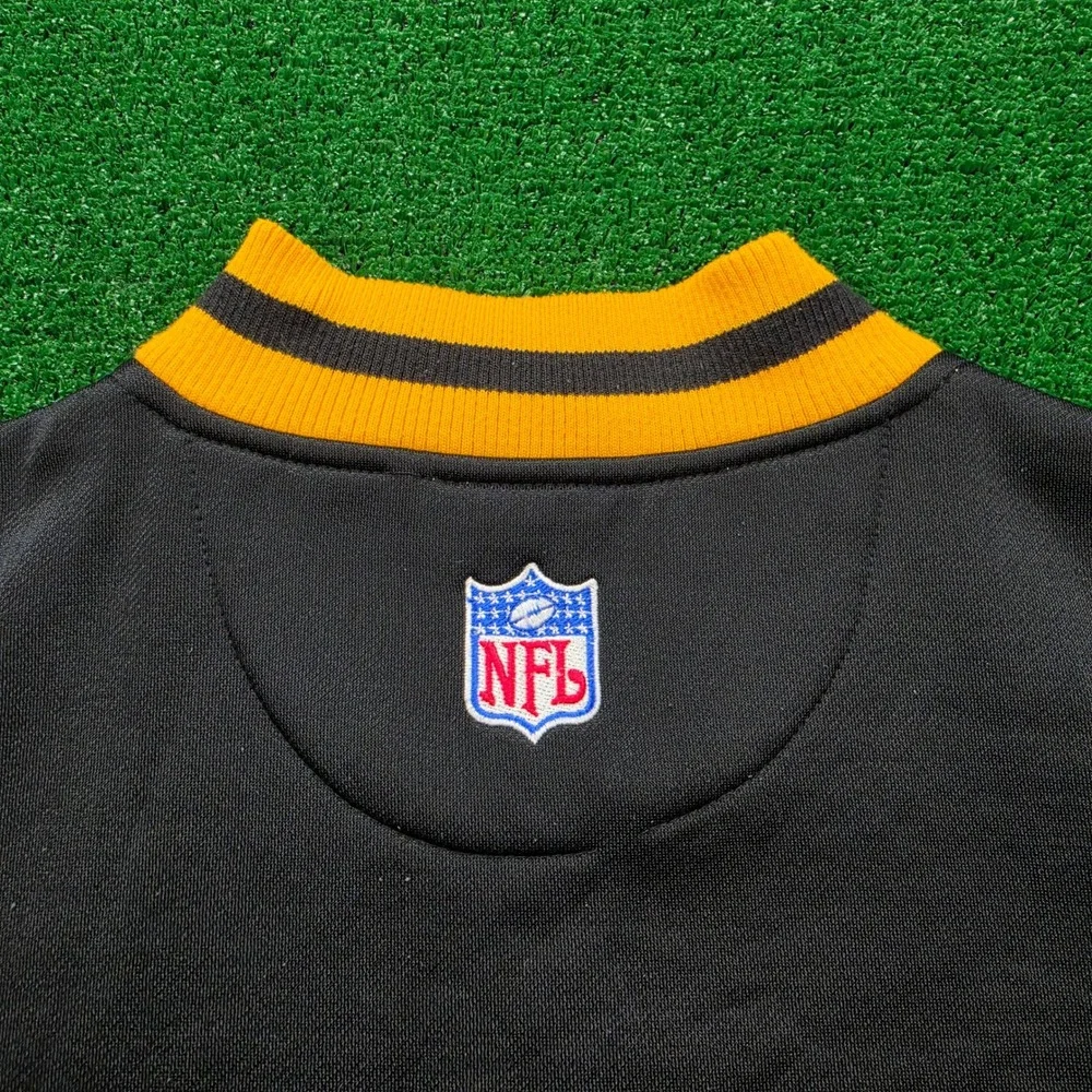 Vintage Pittsburgh Steelers Reebok NFL Bomber Track Jacket Mens Large Full Zip